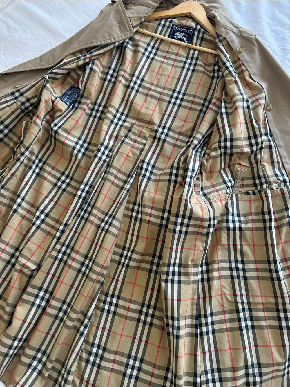 Men’s vintage Burberry trench coat 42 regular - Picture 3 of 7